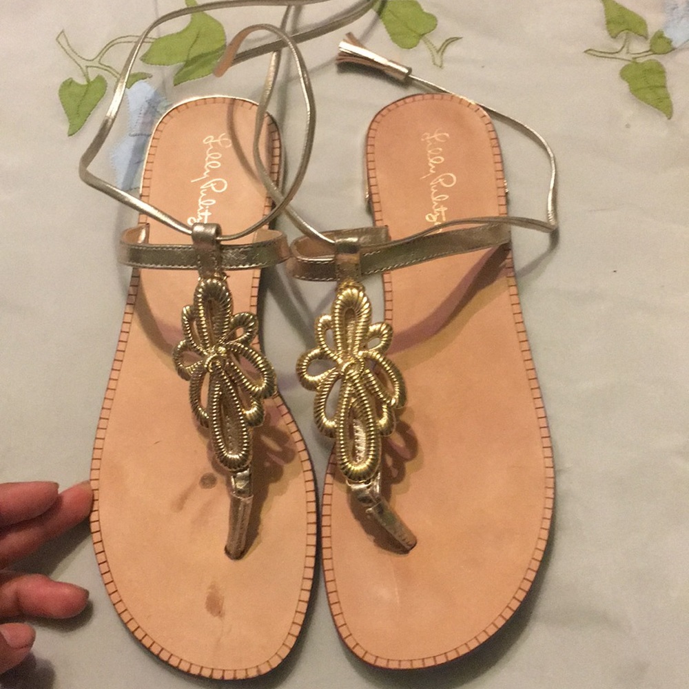 Lilly Pulitzer tie sandal